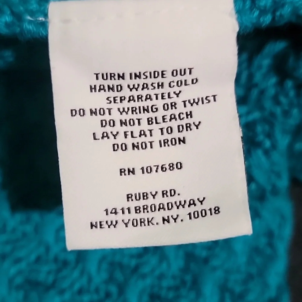 Ruby Rd. Turquoise Textured Cardigan - Picture 7 of 7